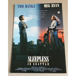 Handbill (แฮนด์บิลล์) หนัง “Sleepless in Seattle” ใบปิดไทย จากค่ายหนัง/โรงหนัง ราคา 199 บาท