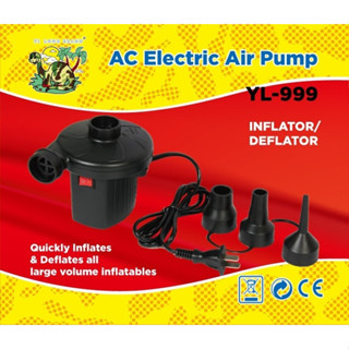 เครื่องสูบลมไฟฟ้า Electric Air Pump ที่สูบลมไฟฟ้า พกพาได้ พร้อมหัว 3 ขนาด***สินค้าพร้อมส่ง