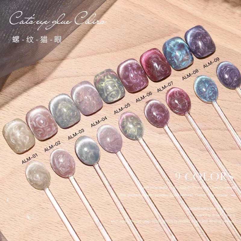 ใหม่!! เล็บปลอมสีเจลแท้ สีไข่มุกลูกแก้ว