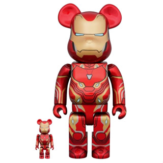 (ของแท้) Bearbrick Iron Man Mark 50 MK50 400+100% แบร์บริค Be@rbrick by Medicom Toy ของใหม่ มือ 1