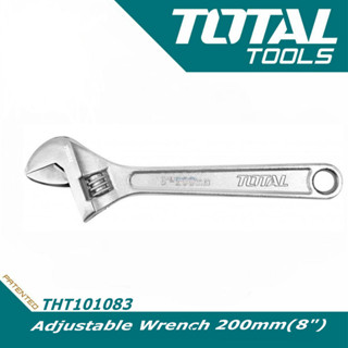 TOTAL กุญแจเลื่อน ขนาด 8 นิ้ว THT101083 Adjustable Wrench - ประแจเลื่อน