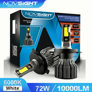 Novsight หลอดไฟหน้า H4 Led H11 9005 9007 สําหรับรถยนต์ Turbo Led 12V Original