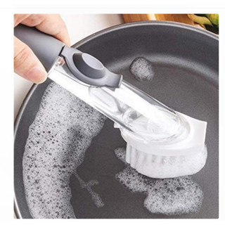 Decontamination wok brush แปรงขัดคราบทำความสะอาด 2 หัวเปลี่ยน bygt