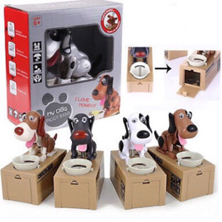 กระปุกออมสิน หมากินเหรียญ สุนัขกินเหรียญ MY DOG PIGGY BANK (คละสี)