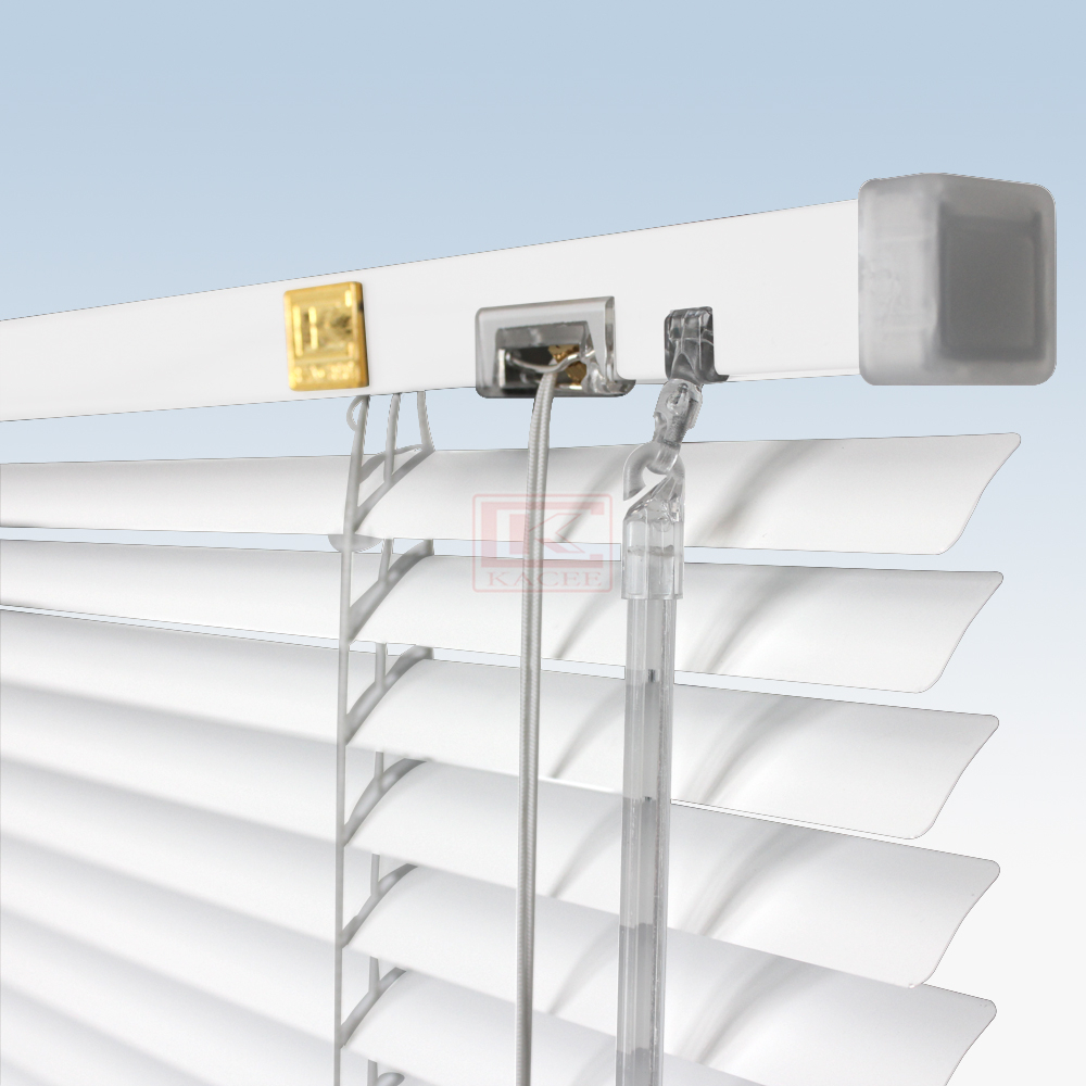 ตกแต่งบ้าน KACEE มู่ลี่ มู่ลี่อะลูมิเนียม มู่ลี่อลูมิเนียม ม่านอลูมิเนียม ม่านหน้าต่าง รุ่นแกนปรับ ใบขนาด 16 มม. สีขาว KC16/101 Super White หนา 0.18 มม. ส่งด่วน สั่งเลย