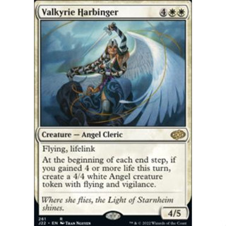 Valkyrie Harbinger การ์ด Magic The Gathering ของแท้จากชุด Jumpstart 2022