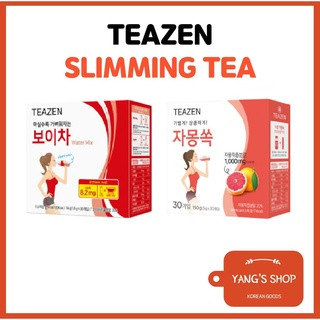 [TEAZEN] ผงชาลดน้ำหนักเกาหลี 2 ชนิด / 30 T / ชาลดน้ำหนัก / น้ำผสม / ชาเกรปฟรุ้ต / ชาผู่เอ๋อ