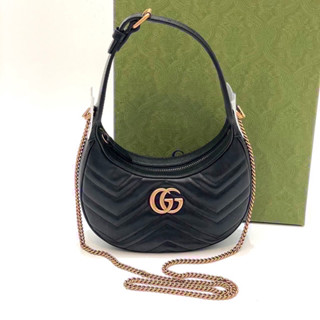 ถูกที่สุด ของแท้ 100% Gucci marmont half moon mini bag