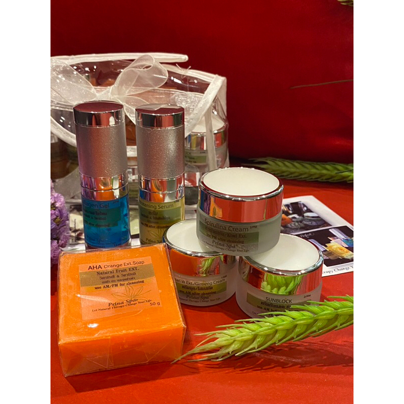 พรีน่า สปา ครีม (Prina spa cream) ชุดเจลทอง