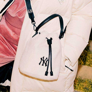 ของแท้💯MLB Basic Small Logo Fleece Bucket Bag พร้อมส่ง