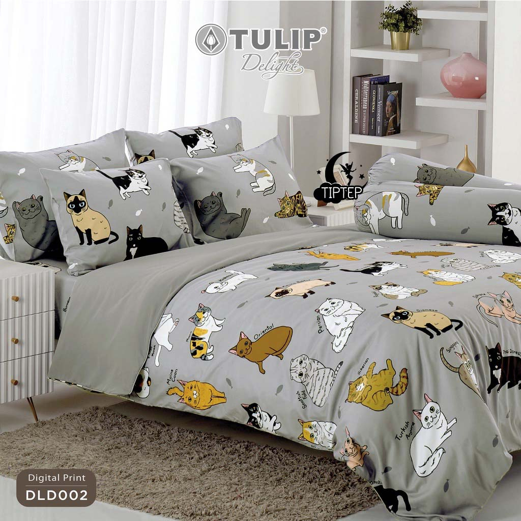Tulip Delight ผ้าปูที่นอน (ไม่รวมผ้านวม) 3.5/5/6 ฟุต พิมพ์ลาย ทูนหัวของบ่าว DLD002 ลิขสิทธิ์แท้