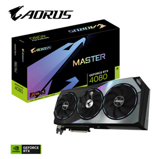 VGA (การ์ดแสดงผล) GIGABYTE AORUS GEFORCE RTX 4080 16GB MASTER - 16GB GDDR6X (GV-N4080AORUS M-16GD)