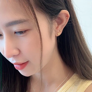 Suwann.na ต่างหู ต่างหูเงินแท้ จิว จิวเงินแท้ จิวหัวใจ