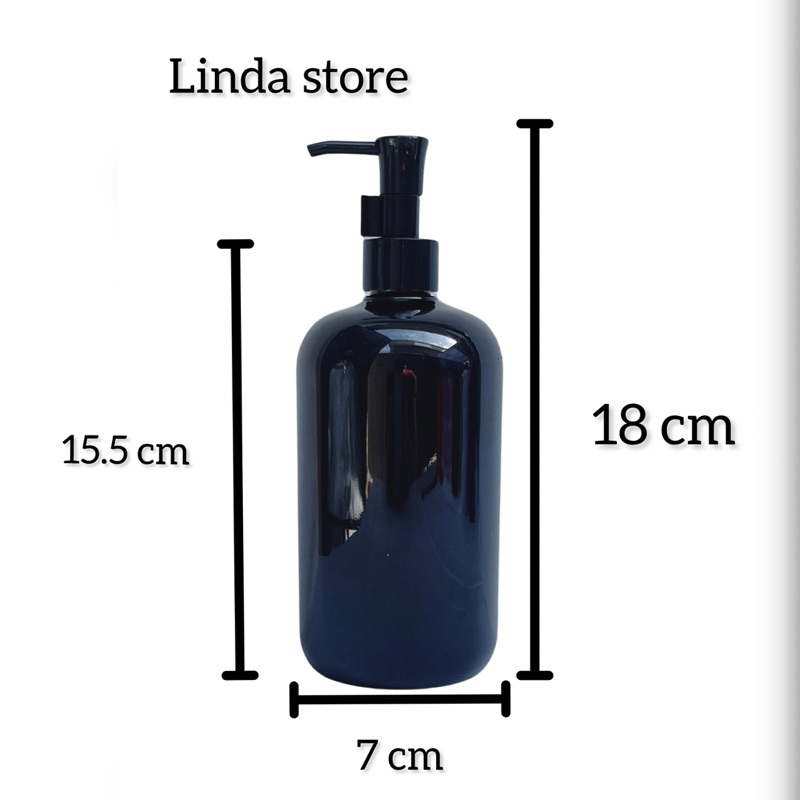 B..ขวดปั้มสวยหรู หนา แข็งแรงคุณภาพดี 500 ml
