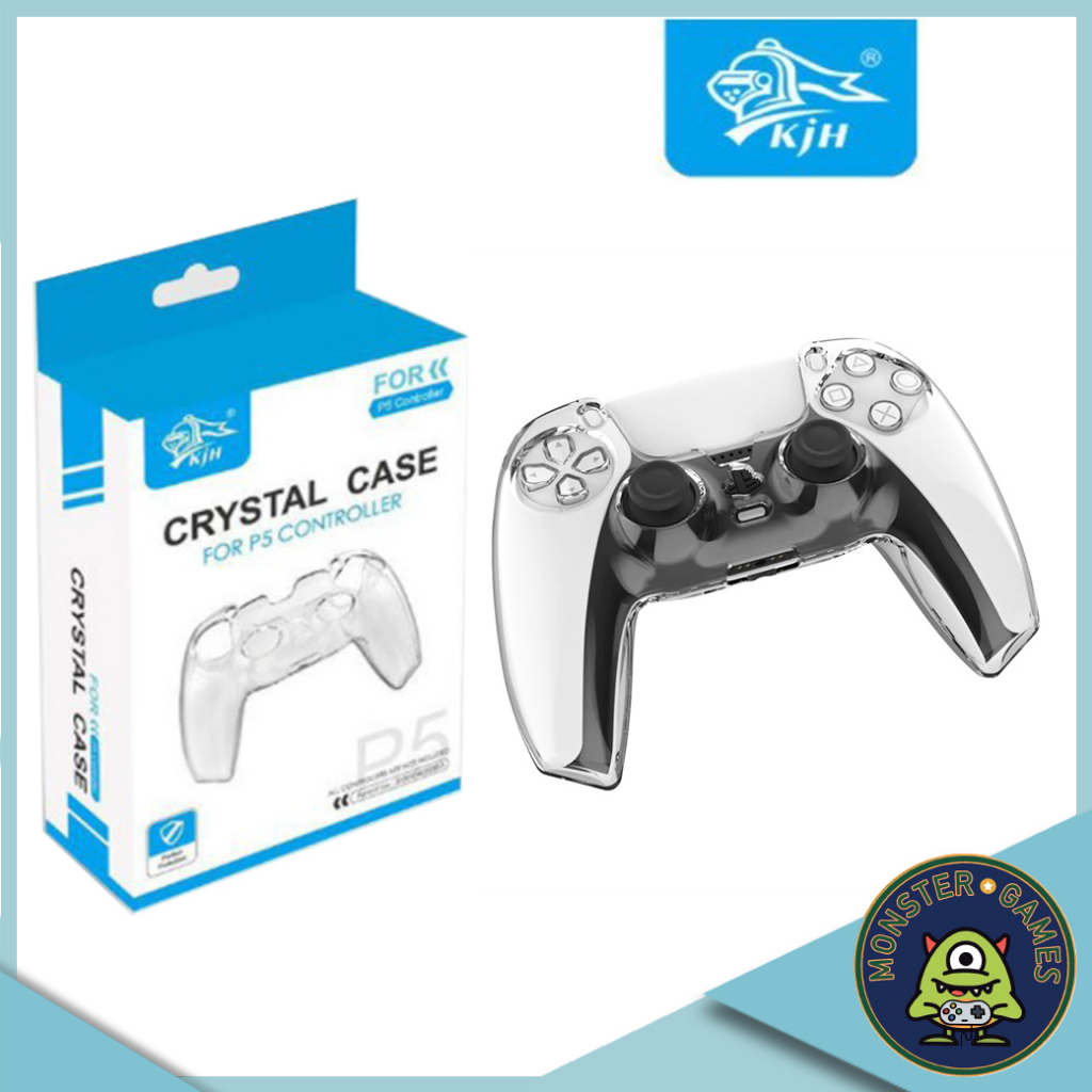 KJH PS5 Controller Crystal Case (เคสจอย)(เคสใส่จอย)(PS5 Crystal Case)(กรอบใส)(เคสจอย ps5)(เคสจอย ps.