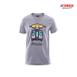 YAMAHA เสื้อยืดคอกลม"Fazzio" สีเทา