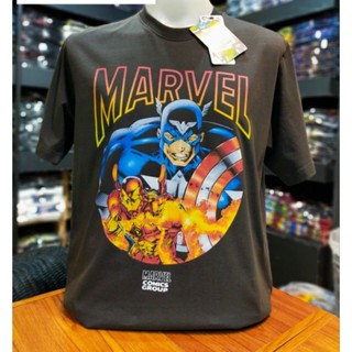 เสื้อยืดMarvel ลิขสิทธื์แท้ สีเทา (MVX-363)