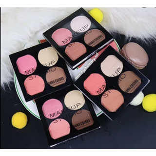 HF356 Sivanna colors cheek &amp; contour palette makeup studio พาเลทบลัชออนกับคอนทัวร์