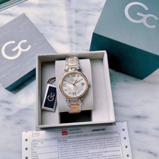 💙⌚ #GC  ตัวเรือนและสายสเตนเลส 2K ประดับคริสตัล Svalovski 
🌈หน้าปัด 34 มิล ปกติ 13,900 บาท