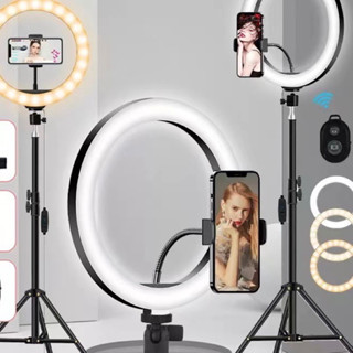 ไฟไลฟ์สด LED Selfy Ring Light 📸 ไฟไลฟ์สด🌈 3โหมด ปรับได้ ไฟ10นิ้ว26cm/ไฟ12นิ้ว30CM