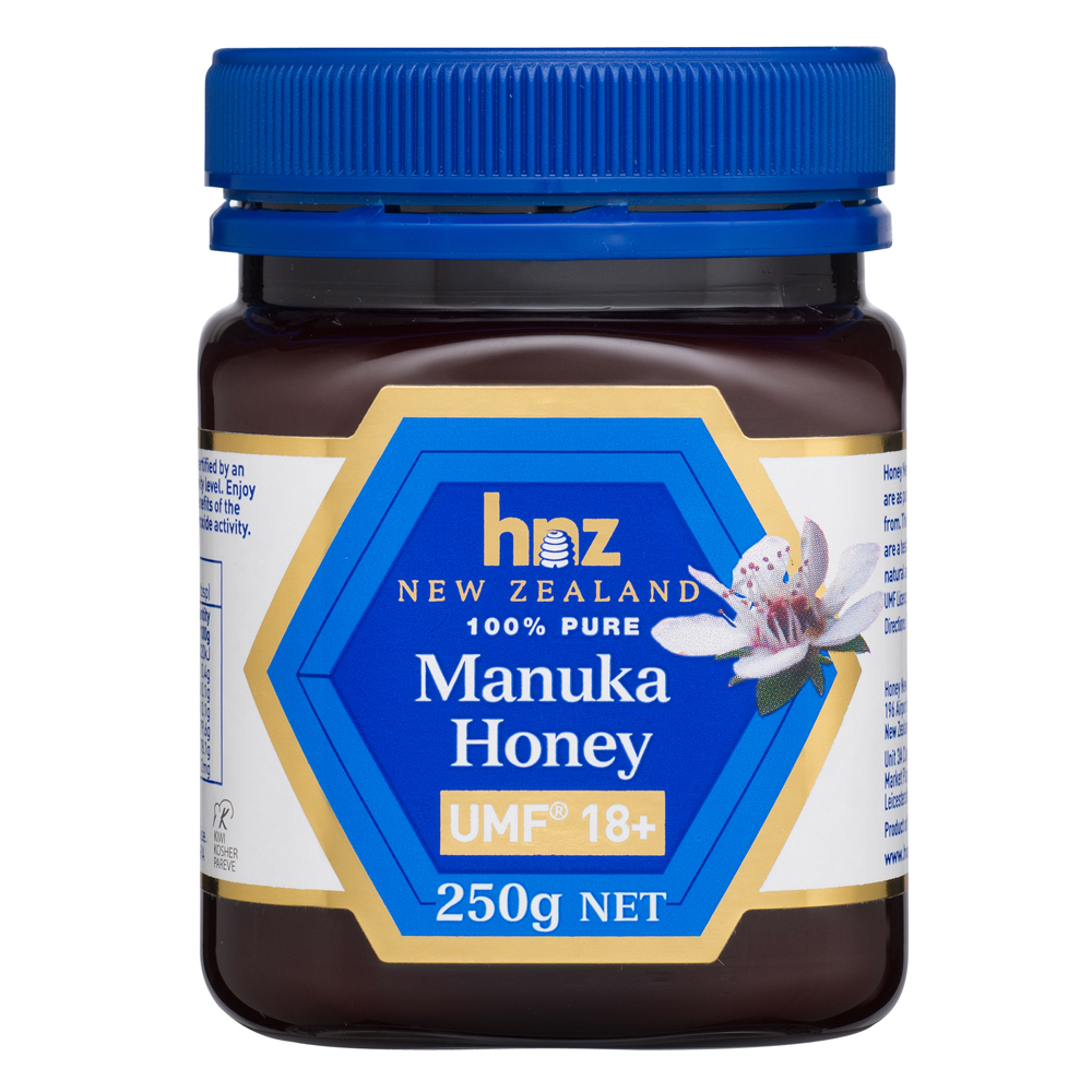 Manuka Honey น้ำผึ้งมานูก้า ฮันนี่ นิวซีแลนด์ ยูเอ็มเอฟ 18 บวก 250 กรัม