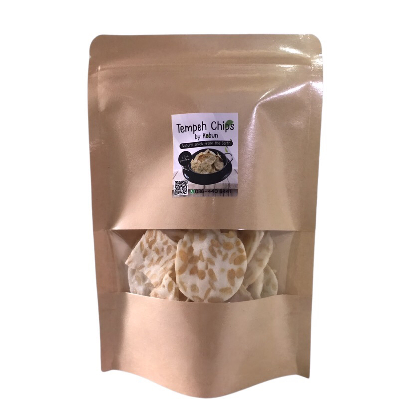 เทมเป้ชิพทอดกรอบ 50 กรัม Tempeh Chips High Protein by Kebun