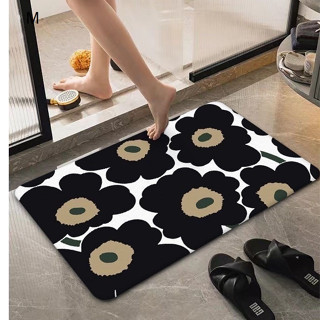 MARIMEKKO B  พรมพรมเช็ดเท้า อย่างดี ลาย MRMK B พรมเช็ดเท้า ขนาด 40 x 60 cm พรมกันลื่น ผลิตจากวัสดุอย่างดึ BY 8118 SHOP