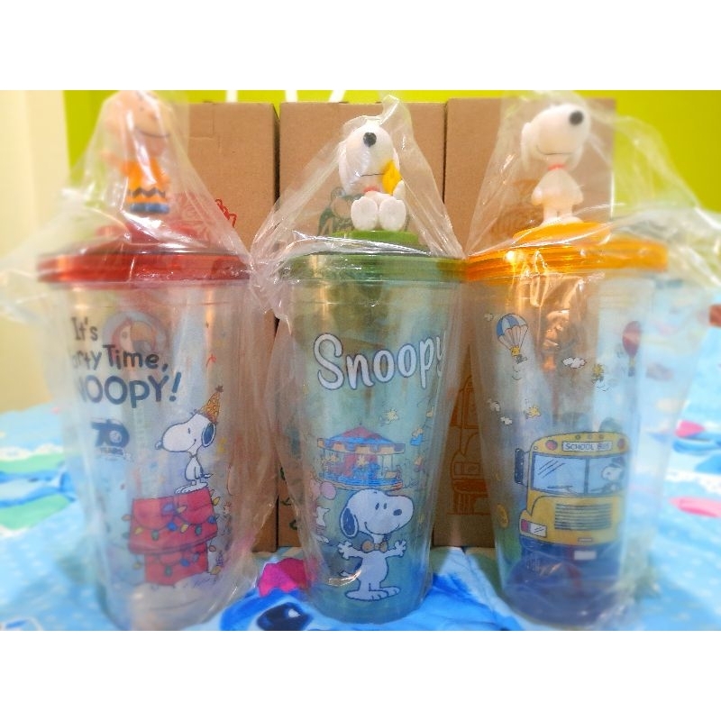 แก้วพลาสติกสองชั้น รุ่น Amazon × Peanuts Snoopy Tumbler ของแท้💯