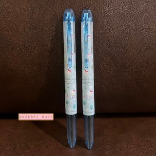 ปลอกปากกา Pilot Hi-Tec-C Coleto ใส่หมึกได้ 3 ไส้ ลาย Hello Kitty Garden สีฟ้า