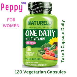 NATURELO One Daily Multivitamin for Women 120 Vegetable Capsules วิตามินรวมสำหรับผู้หญิง 120 เวจจี้แคปซูล