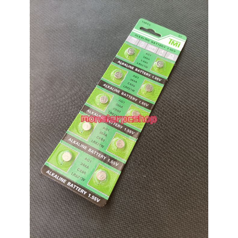 ถ่านกระดุม ถ่านนาฬิกา   AG1 364A CX60 LR621W ราคาแผงละ15บาท