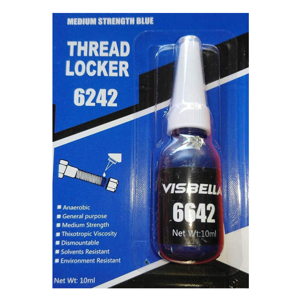 น้ำยาล็อคเกลียวน้ำยากันคลายThread Locker Medium Stremgth Blue 6642 สีน้ำเงิน 10ml T0160
