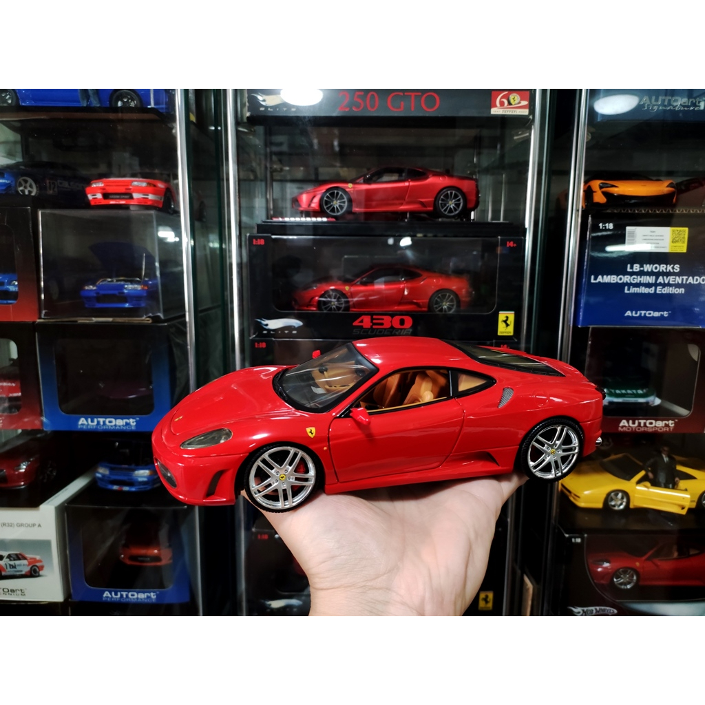 โมเดลรถF430 1/18 โมเดลรถFerrariF430 โมเดลรถ เฟอร์รารี่ F430 Hotwheels Ferrari F430 scuderia elite 1: