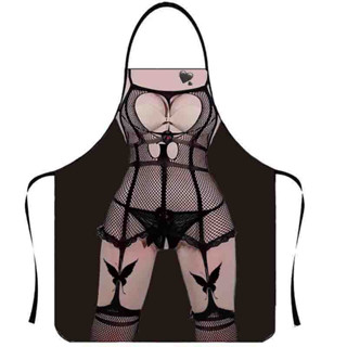 พร้อมส่งจากไทย ผ้ากันเปื้อนลาย sexy No.94