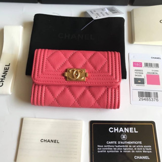 ✅#Chanel wallet  ✅Grade : ออริ หนังแท้💯 ✅size :12cm