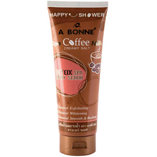 A Bonne Spa Coffee Milk Creamy Salt Detox Spa Body Scrub  เอ บอนเน่ สปา คอฟฟี่ มิลค์ ครีมมี่ ซอลท์ 350ml