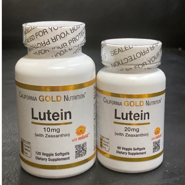 [ส่งฟรี] California Gold Nutrition | ลูทีน+ซีแซนทิน (Lutein with Zeaxanthin, 20 mg), 60-120 เม็ด **มี 2 ขนาด**