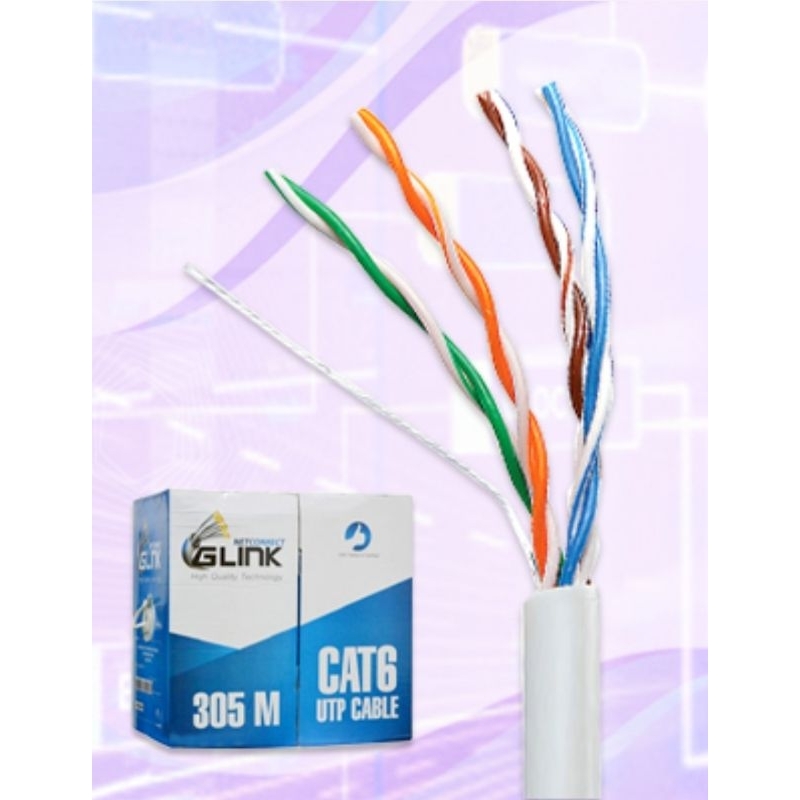 Cat6ภายใน305ม.Glink Gl6003,Qoolis