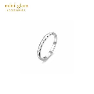 Miniglam Jessica Silver Metallic Ring แหวนเมทัลลิคเจสสิก้า สีเงิน