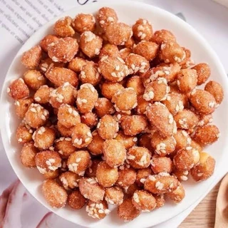 ถั่วกรอบแก้ว ถั่วลิสงเคลือบน้ำตาลและงา เม็ดใหญ่ อร่อย สด ใหม่ 250กรัม Krobkaew Peanuts (HB)