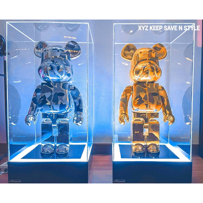 ตู้โชว์ BE@RBRICK 1000% มีไฟ LED