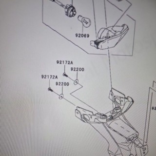 kawasakiชุดน้อต+เเหวนรองไฟส่องป้ายksrนิว1ชุดมีอย่างล่ะ2ชิ้น(92200-0284)(92172-0427)
