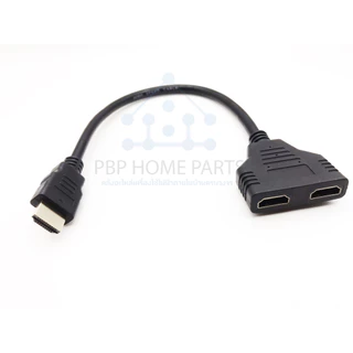 อะแดปเตอร์แปลงสายเคเบิ้ล HDMI Port Male To 2 Female 1 In สายแปลงสัญญาณ HDMI Full HD 1080P ออก 2 จอ สายต่อ พร้อมส่ง!