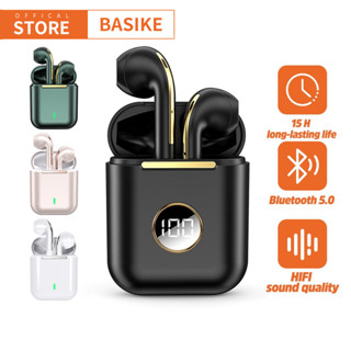 BASIKE หูฟังบลูทูธ Bluetooth earphone TWS หูฟังบลูทูธไร้สาย หูฟังอินเอียร์ หูฟัง บลูทูธ BT 5.0 - รับประกัน 12 เดือ