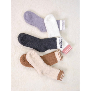 WS08 - Fluffy socks set เซตถุงเท้า 5 คู่ 5 สี