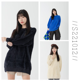 Front Nine : S221012 เสื้อสเวตเตอร์ไหมพรม ขนนิ่ม