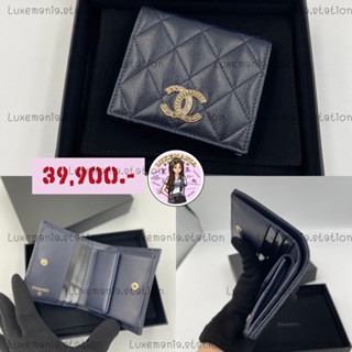 👜: New!! Chanel Bi-Fold Wallet in Navy‼️ก่อนกดสั่งรบกวนทักมาเช็คสต๊อคก่อนนะคะ‼️