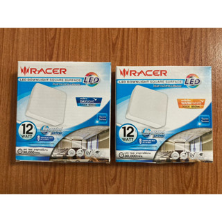 โคมไฟดาวไลท์LEDแบบติดลอยทรงสี่เหลี่ยม LED DOWNLIGHT SQUARE SURFACE 12วัตต์(แสงขาว,แสงเหลือง)