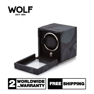 กล่องหมุน กล่องนาฬิกา WOLF1834 รุ่น MEMENTO MORI CUB WATCH WINDER (BLACK)