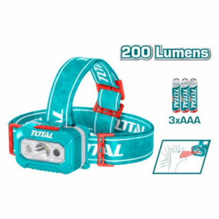 TOTAL ไฟฉาย LED คาดศีรษะ 3 x AAA รุ่น THL013AAA6 ( LED Head Lamp)